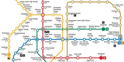 Taipei metro stacija map
