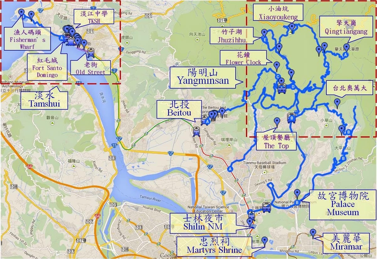 karte beitou taivāna