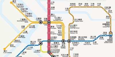 Karte, Taipei mrt cena 
